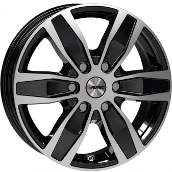 Alu kola AUTEC QUANTRO, 16x6.5 5x118 ET66, černá lesklá + leštění (zátěžová)