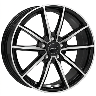 Alu kola AUTEC SKARA, 19x8.5 5x112 ET29, černá lesklá + leštění (zátěžová)