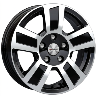 Alu kola AUTEC TIGRIS, 17x6 5x112 ET30, černá lesklá + leštění (zátěžová)
