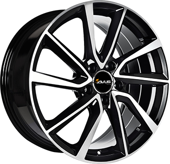 Alu kola AVUS VELGEN AC-518, 20x8.5 5x114.3 ET35, černá lesklá + leštění