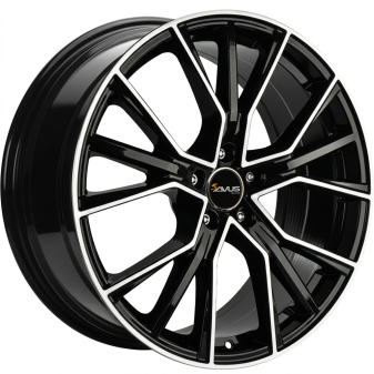 Alu kola AVUS VELGEN AF18, 19x8.5 5x112 ET40, černá lesklá + leštění