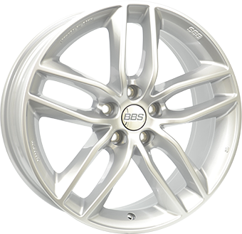 Alu kola BBS SX, 18x8 5x112 ET35, stříbrná