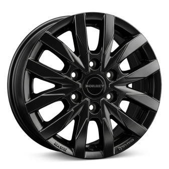 Alu kola BORBET CW6, 16x6.5 6x120 ET50, černá matná (zátěžová)