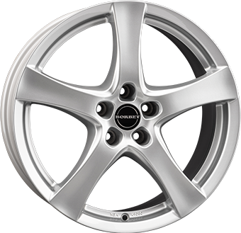 Alu kola BORBET F, 15x6 4x100 ET35, stříbrná
