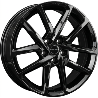Alu kola BORBET N, 17x7 4x100 ET38, černá lesklá