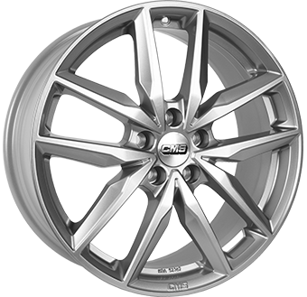 Alu kola CMS C28, 17x7 5x100 ET40, stříbrná