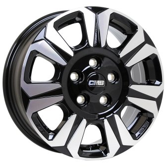 Alu kola CMS C31, 17x6.5 5x130 ET60, černá + leštění (zátěžová)