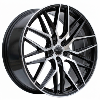Alu kola Haxer HX035, 20x8.5 5x114.3 ET40, černá + leštění