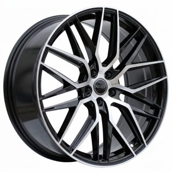 Alu kola Haxer HX035, 17x7.5 5x112 ET40, černá + leštění