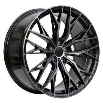 Alu kola Haxer HX042, 20x8.5 5x120 ET33, černá + tmavé leštění