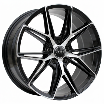 Alu kola Haxer HX043, 18x8 5x110 ET28, černá + leštění