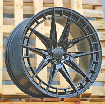 Alu kola Haxer HX046F, 19x8.5 5x112 ET34, černá matná (zátěžová)