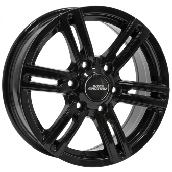 Alu kola INTER ACTION KARGIN 6, 17x7.5 6x130 ET50, černá lesklá (zátěžová)