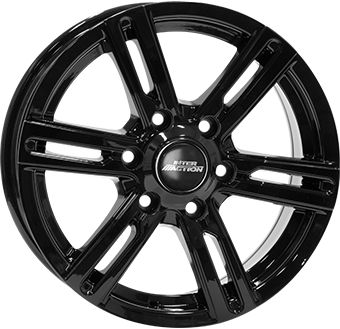 Alu kola INTER ACTION KARGIN 6, 16x6.5 6x120 ET50, černá lesklá (zátěžová)