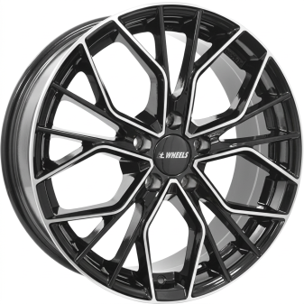 Alu kola IT WHEELS TIARA, 19x8 5x112 ET45, černá lesklá + leštění