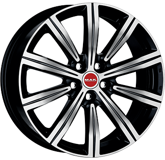 Alu kola MAK BIRMINGHAM, 20x9 5x120 ET41, černá lesklá + leštění (zátěžová)