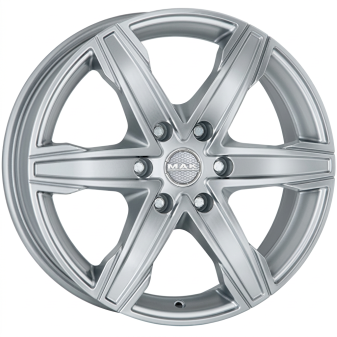 Alu kola MAK KING 6, 17x7.5 6x114.3 ET45, stříbrná (zátěžová)