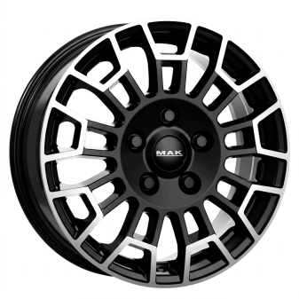 Alu kola MAK NOMAD, 17x7 6x120 ET50, černá lesklá + leštění (zátěžová)