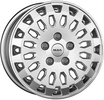 Alu kola MAK OVERLAND, 17x7 5x120 ET51, stříbrná (zátěžová)