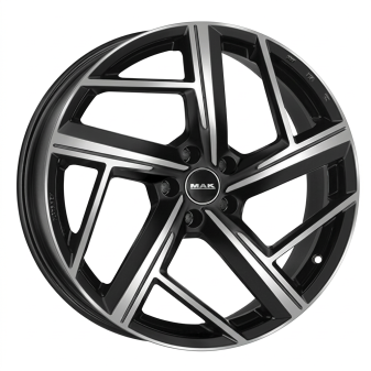 Alu kola MAK QVATTRO, 21x8.5 5x112 ET38, černá lesklá + leštění (zátěžová)