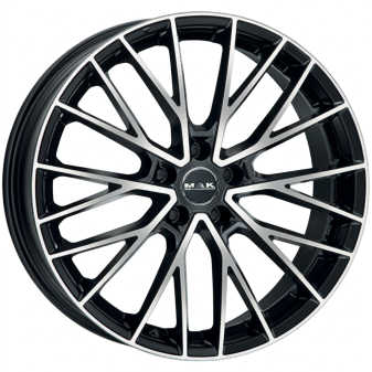Alu kola MAK SPECIALE, 20x8.5 5x112 ET38, černá lesklá + leštění (zátěžová)