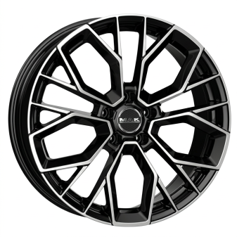 Alu kola MAK STILO, 20x8.5 5x112 ET38, černá lesklá + leštění (zátěžová)