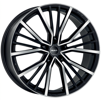 Alu kola MAK UNION, 19x8.5 5x112 ET39, černá lesklá + leštění (zátěžová)