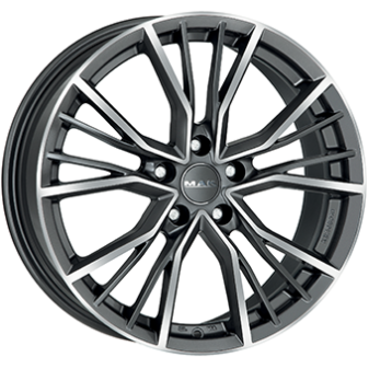 Alu kola MAK UNION, 19x8.5 5x112 ET44, šedivá + leštění (zátěžová)