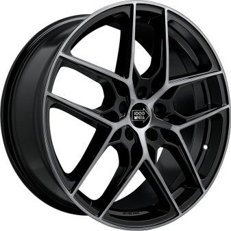 Alu kola Mille Miglia MM1004, 20x8.5 5x112 ET45, černá + leštění