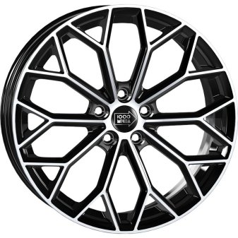 Alu kola Mille Miglia MM1030, 17x7.5 5x108 ET45, černá + leštění