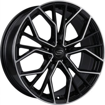 Alu kola MiM ANKY, 20x8.5 5x108 ET45, černá + leštění