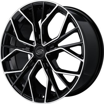 Alu kola MiM ANKY, 17x7.5 5x108 ET44.5, černá + leštění