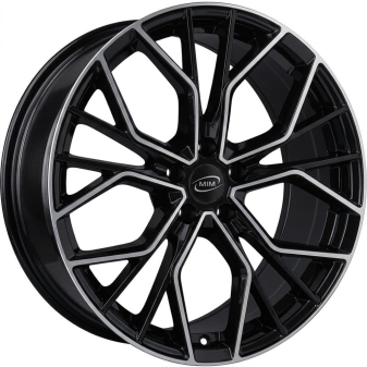 Alu kola MiM ANKY, 18x8 5x108 ET45, černá + leštění