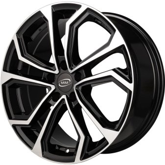 Alu kola MiM ESIS, 18x8 5x114.3 ET45, černá + leštění