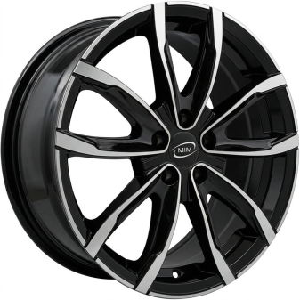 Alu kola MiM EVO001, 17x7 4x98 ET35, černá + leštění