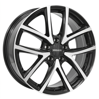 Alu kola MONACO WHEELS 2 CL2, 16x6.5 4x108 ET25, černá lesklá + leštění