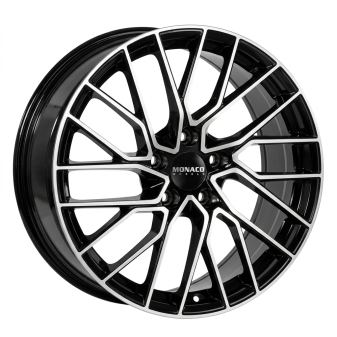 Alu kola MONACO WHEELS GP11, 19x8 5x114.3 ET47, černá lesklá + leštění