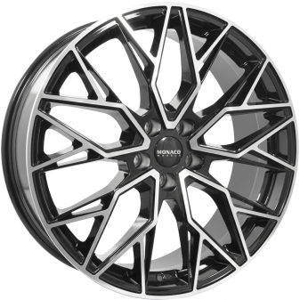 Alu kola MONACO WHEELS GP15-FF, 20x9 5x130 ET56, černá lesklá + leštění (zátěžová)