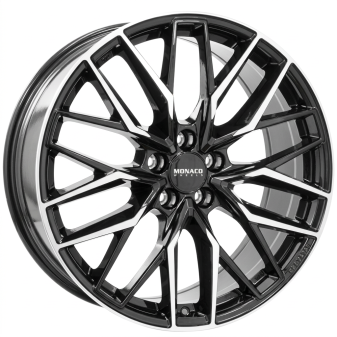 Alu kola MONACO WHEELS GPX, 19x8 5x114.3 ET42, černá lesklá + leštění