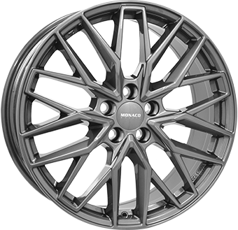 Alu kola MONACO WHEELS GPX, 19x8 5x112 ET40, tmavě šedivá (zátěžová)