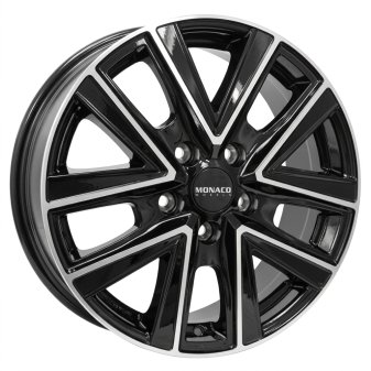 Alu kola MONACO WHEELS VT2, 18x8 5x120 ET49, černá lesklá + leštění (zátěžová)