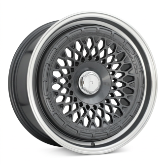 Alu kola Racing Line 1308B, 18x8.5 10x112 ET30, šedivá + leštěný límec