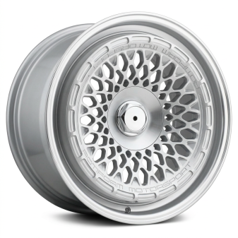 Alu kola Racing Line 1308B, 18x8.5 10x112 ET30, stříbrná + leštěný límec