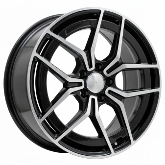 Alu kola Racing Line 3S1034, 18x7.5 5x112 ET44, černá + leštění