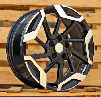 Alu kola Racing Line 3S1080, 18x7.5 5x114.3 ET45, černá + leštění