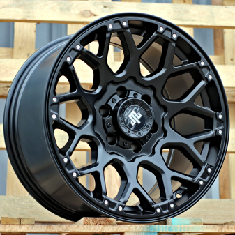Alu kola Racing Line 3S1108B, 18x9 6x135 ET-6, saténová černá (zátěžová)