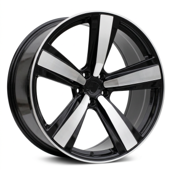 Alu kola Racing Line 3S1239, 21x9.5 5x112 ET26, černá + leštění (zátěžová)