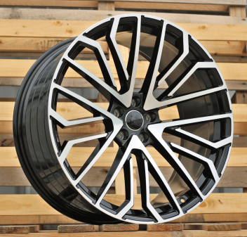 Alu kola Racing Line 3S1261, 20x8.5 5x112 ET38, černá + leštění (zátěžová)