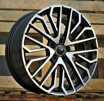 Alu kola Racing Line 3S1261, 20x8.5 5x112 ET38, černá + leštění (zátěžová)