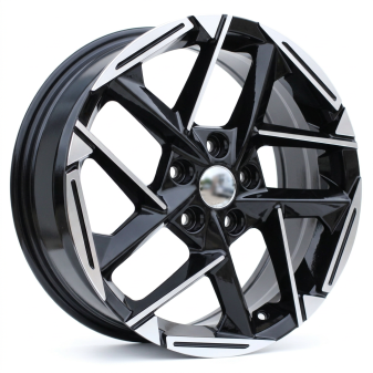 Alu kola Racing Line 3S1267, 18x8 5x114.3 ET48, černá + leštění